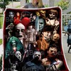 Halloween Horror Scary Fleece Blanket for Horror Movie Gifts
