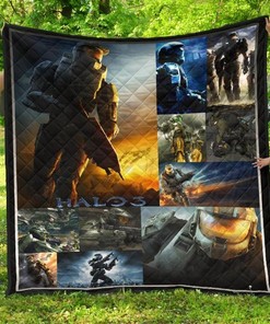 Halo 3 Game Lover Quilt Blanket with Iconic Design and Comfortable Material