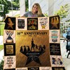 Hamilton 10th Anniversary Quotes Quilt Blanket - Ideal for Theater Lovers