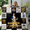 Hamilton (Musical) 4th Anniversary Collected Quilt Blanket with Broadway Show Quotes