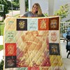 Hamilton Quotes Poster Quilt Blanket for Musical Lovers