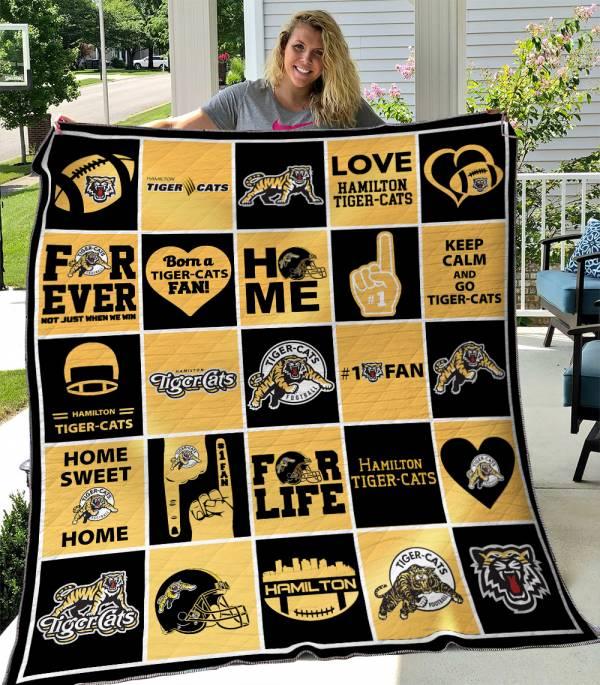 Hamilton Tiger-Cats Quilt Blanket - DUP1