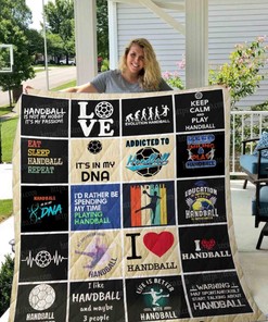 Handball Is Not My Hobby It's My Passion Quilt Blanket - Ideal for Handball Lovers