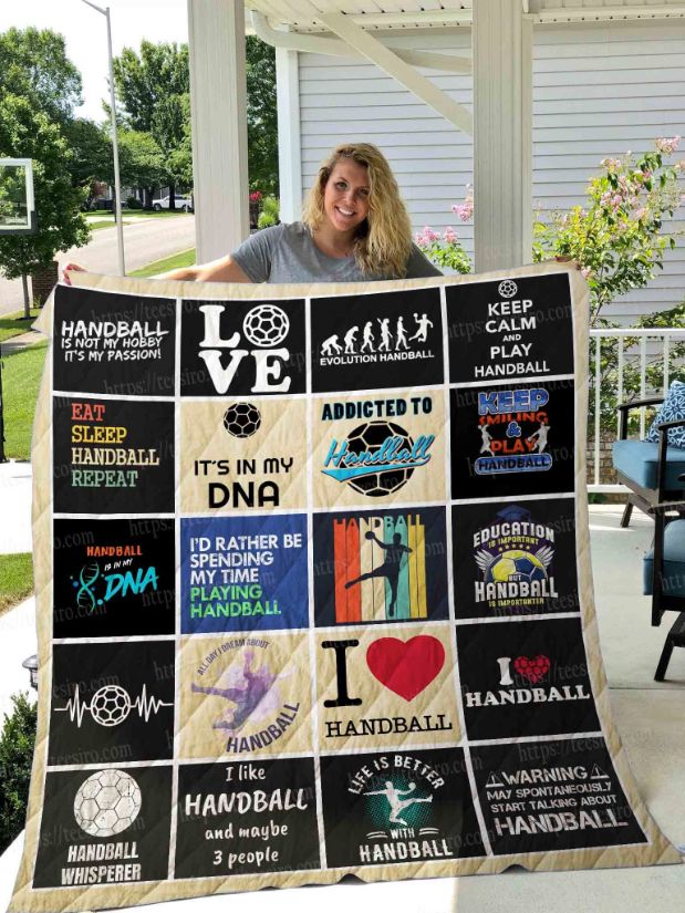 Handball Is Not My Hobby It's My Passion Quilt Blanket - Ideal for Handball Lovers