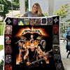 Handmade Metalica For Fan Update Quilt Blanket for Metal Music Fans