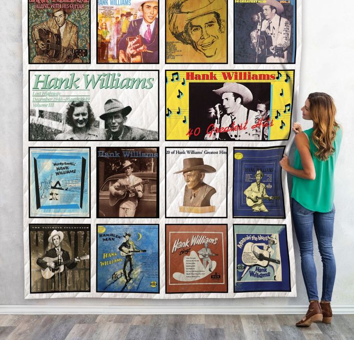 Hank Williams For Fans Combined Quilt Blanket with Country Music Style
