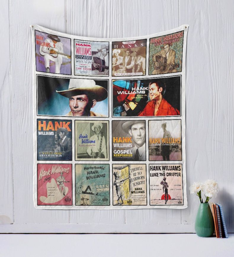 Hank Williams Gospel Keepsakes Quilt Bed Set with Vintage Country Music Theme