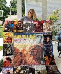 Hank Williams Jr. Country Music Collection Quilt Blanket - For Fans of the Country Legend