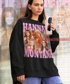 Hannah Montana Homage Sweatshirt | Hannah Montana Fan Tee | Hannah Montana Retro 90s Sweater