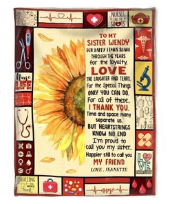 Happier Together with Your Sister â€“ A Personalized Wendy Blanket Gift