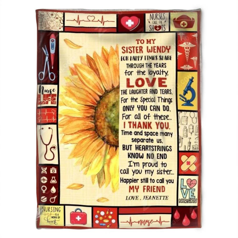 Happier Together with Your Sister – A Personalized Wendy Blanket Gift