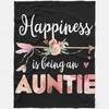 Happiness is being an Auntie blanket, perfect for gifting
