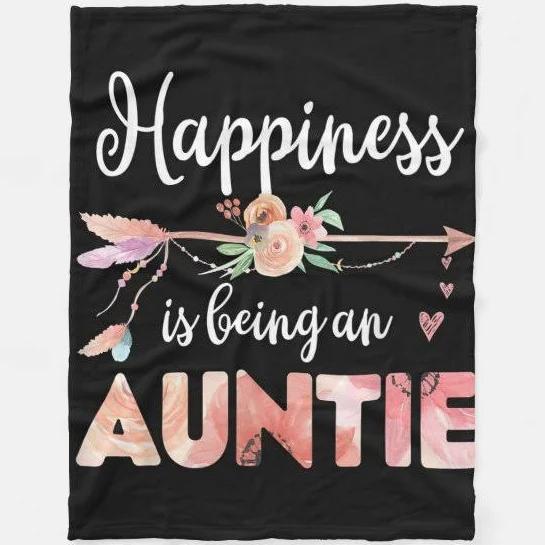 Happiness is being an Auntie blanket, perfect for gifting