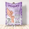 Happy 1st Mother's Day Mommy Personalized Blanket for Future Mom Birthday