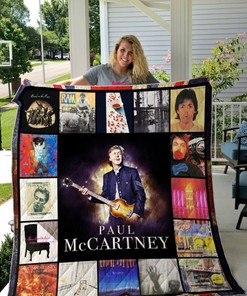 Happy Birthday Paul McCartney Vintage Quilt Blanket - Give the ultimate Beatles fan vintage quilt blanket.