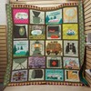 Happy Camper Camping Vibes Quilt Blanket