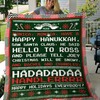Happy Hanukkah Friends and Family Quilt Blanket for Bedding Set