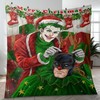 Happy Holiday Joker And Batman Dc Comics Christmas Gifts Lover Quilt Blanket Christmas Gifts Quilt Bedding Set
