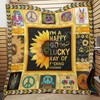 Happy-Go-Lucky Hippie Sunflower Quilt To Spread Cheerfulness