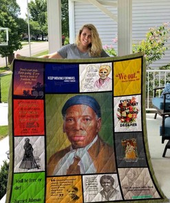 Harriet Tubman Retro Collection Quilt Blanket for History Buffs