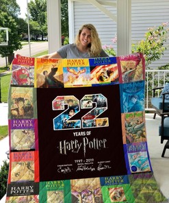 Harry Potter Combined Collection: Pictures from 22 Years Printed On a Cozy Quilt Blanket