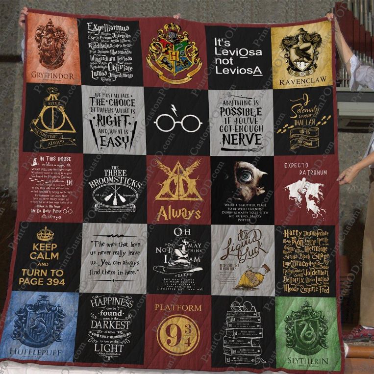 Harry Potter Fan Favorite Quilt Blanket DUP1