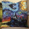 Harry Potter Starry Night Hogwarts Castle Quilt Blanket in 3D