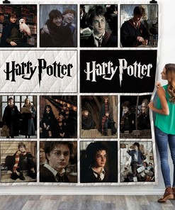 Harry and Friends Harry Potter Movies Combined Quilt Blanket