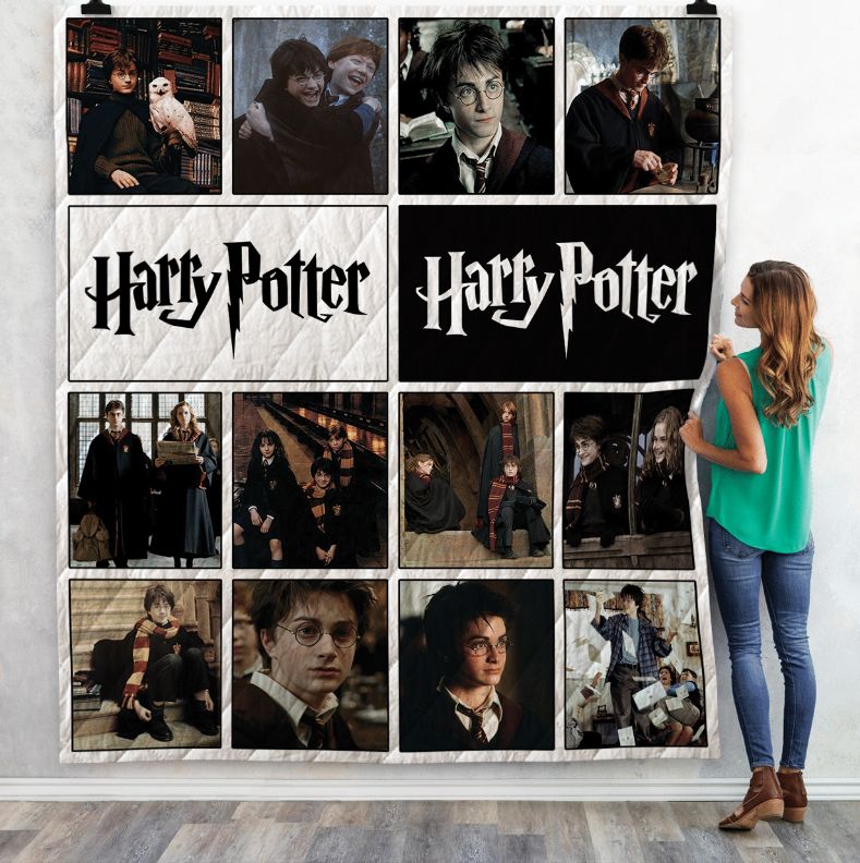 Harry and Friends Harry Potter Movies Combined Quilt Blanket