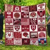Harvard Crimson Logos Printed on a Cozy Quilt Bedding Set for Fans