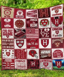 Harvard Crimson NCAA Collected Quilt Blanket for Fans
