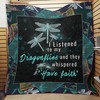 Have Faith In Dragonflies Quilt Bedding Set - Featuring Inspirational Message