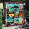 Hawaii Aloha Art Quilt Bedding Set for Travel Lovers