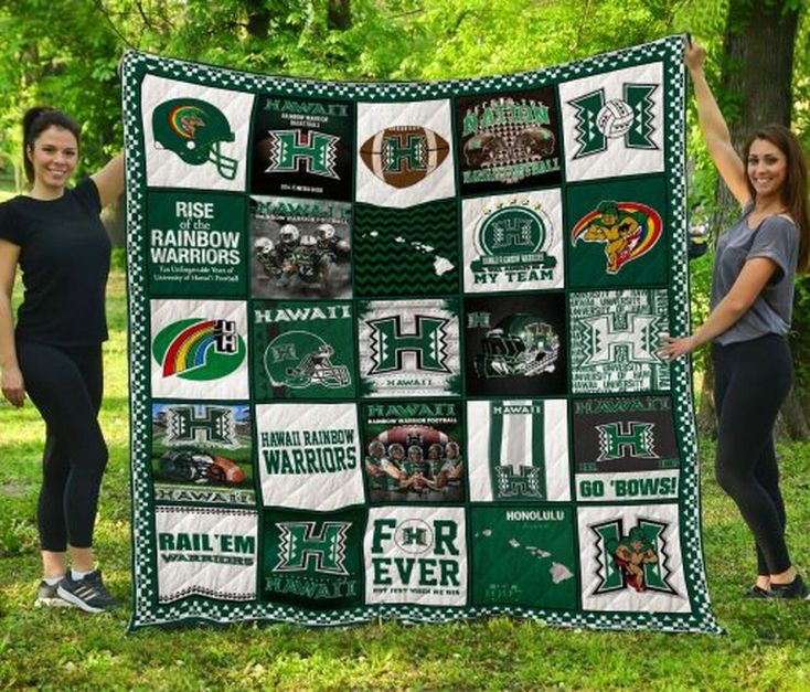 Hawaii Warriors Collection NCAA Quilt Blanket - Enliven Your Room with Some Warrior Spirit