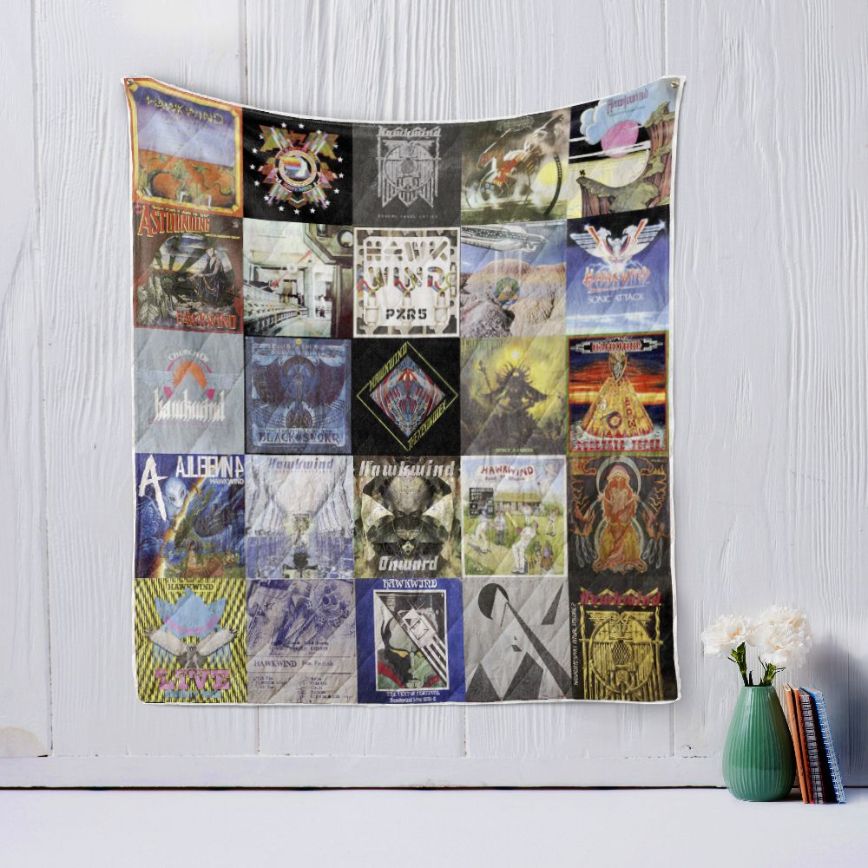 Hawkwind Vintage Quilt Blanket Bed Set Queen