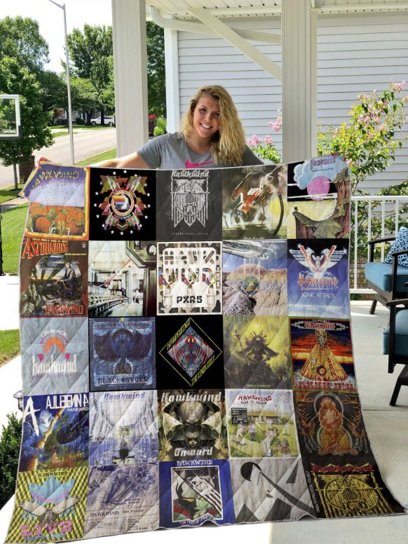 Hawkwind Vintage Quilt Blanket for Retro Lovers