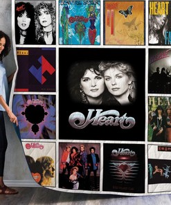 Heart Albums Collection Fanatic Quilt Blanket - Stay Warm With Heart's Best Albums On This Soft Quilt Blanket For Fans