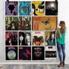 Heart Albums Combined Quilt Bedding Set for Rock Fans
