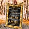 Heartfelt Fleece Blanket to Show Your Love to Your Boyfriend