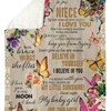 Heartfelt Gift for Nieces - Butterfly Themed Blanket from Aunties