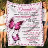 Heartfelt Gift from Mom to Daughter - Butterfly Themed Quilt Bedding Set for Daughters