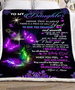 Heartfelt Message from Dad to Daughter - Butterfly Themed Quilt Bedding Set Perfect for Father-Daughter Bonding