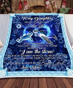 Heartfelt Message from Turtles to My Daughter: Premium Comfy Sofa Throw Blanket