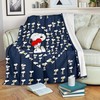 Hearts Fleece Blanket with Snoopy and Woodstock - Premium Comfy Sofa Throw Blanket Gift