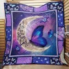 Heartwarming Butterfly Lo Quilt Blanket Baby or Kids Bed Set with Loving Message