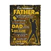 Heartwarming Customized Dad Blanket Quilt Bedding Set for Fathers