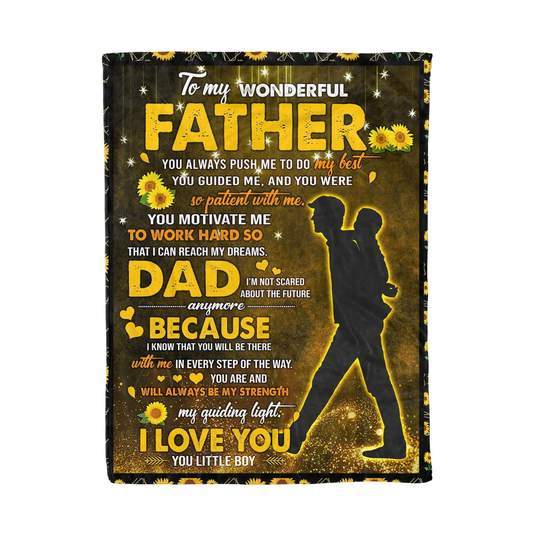 Heartwarming Customized Dad Blanket Quilt Bedding Set for Fathers