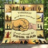 Heartwarming Father-Son Customized Quilt Bedding Set for Family