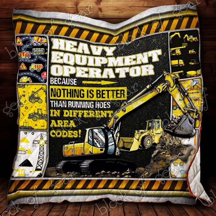 Heavy Equipment Operator P550 Quilt Bedding Set