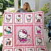 Hello Kitty Cute For Fans Quilt Blanket with Adorable Japanese Character Design
